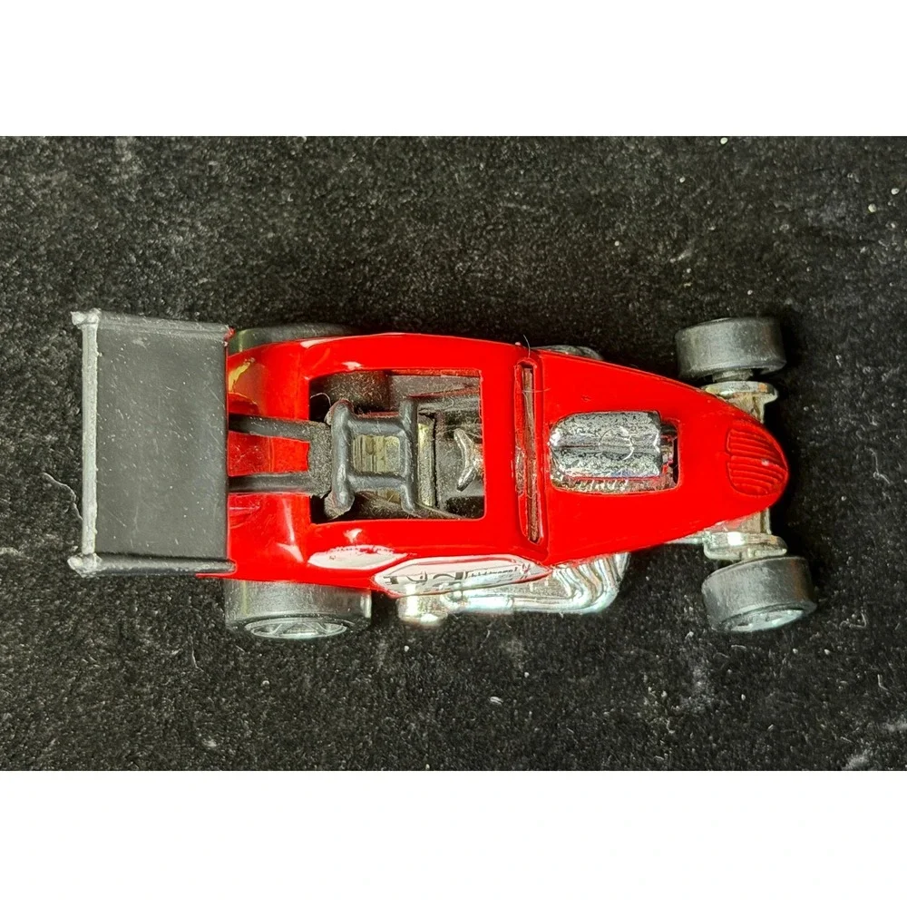 Fiat 500C Red Dragster: Hot Wheels 1/64 Scale Diecast Car, Vintage 1998